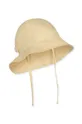 κίτρινο Παιδικό βαμβακερό καπέλο Konges Sløjd Παιδικά