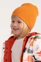 oranžová Detská obojstranná čiapka Coccodrillo Detský