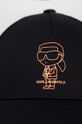 Karl Lagerfeld czapka z daszkiem czarny