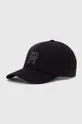 μαύρο Βαμβακερό καπέλο του μπέιζμπολ Tommy Hilfiger Ανδρικά