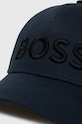 Akcesoria BOSS czapka z daszkiem bawełniana 50483178 granatowy
