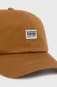 G-Star Raw czapka z daszkiem bawełniana brązowy