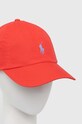 Бавовняна бейсболка Polo Ralph Lauren 710667709 червоний SS25