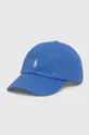 modra Bombažna bejzbolska kapa Polo Ralph Lauren Unisex