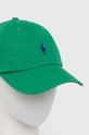 Polo Ralph Lauren berretto da baseball in cotone 710667709 verde SS25