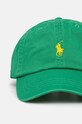 Polo Ralph Lauren czapka z daszkiem bawełniana 710667709 zielony SS25
