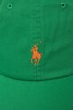Bavlněná baseballová čepice Polo Ralph Lauren 710667709 zelená SS25