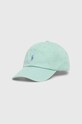 Polo Ralph Lauren șapcă de baseball din bumbac verde 710667709