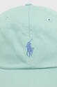 Polo Ralph Lauren șapcă de baseball din bumbac 710667709 verde SS25
