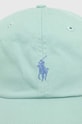 Bombažna bejzbolska kapa Polo Ralph Lauren 710667709 zelena AW25