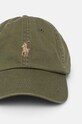 Polo Ralph Lauren czapka z daszkiem bawełniana 710667709 zielony SS25