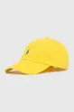 żółty Polo Ralph Lauren czapka z daszkiem bawełniana Unisex