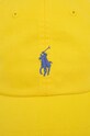 Αξεσουάρ Βαμβακερό καπέλο του μπέιζμπολ Polo Ralph Lauren 710667709 κίτρινο