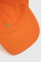 narančasta Pamučna kapa sa šiltom Polo Ralph Lauren