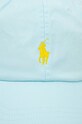 Bavlněná baseballová čepice Polo Ralph Lauren 710667709 tyrkysová SS25