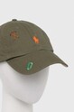 Bavlnená šiltovka Polo Ralph Lauren 710890551 zelená SS23