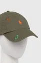 Pamučna kapa sa šiltom Polo Ralph Lauren zelena