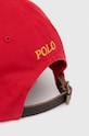 Αξεσουάρ Βαμβακερό καπέλο του μπέιζμπολ Polo Ralph Lauren 710892530 κόκκινο