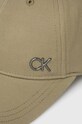Akcesoria Calvin Klein czapka z daszkiem bawełniana K50K510342.PPYX zielony
