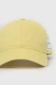 Pamučna kapa sa šiltom Calvin Klein svjetlo žuta