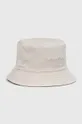 Αναστρέψιμο βαμβακερό καπέλο Calvin Klein μαύρο