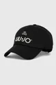 μαύρο Βαμβακερό καπέλο του μπέιζμπολ Liu Jo Ανδρικά