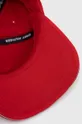 κόκκινο Βαμβακερό καπέλο του μπέιζμπολ Tommy Hilfiger