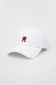 Tommy Hilfiger czapka z daszkiem aplikacja biały AM0AM11089.PPYX