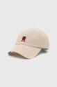 Кепка Tommy Hilfiger аппликация бежевый AM0AM11089.PPYX