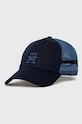 Kapa sa šiltom Tommy Hilfiger ostalo mornarsko plava AM0AM10867.PPYX
