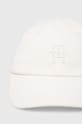 Tommy Hilfiger czapka z daszkiem bawełniana AM0AM10860.PPYX biały SS23