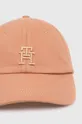 Хлопковая кепка Tommy Hilfiger оранжевый