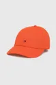 oranžna Bombažna bejzbolska kapa Tommy Hilfiger Moški