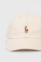 Polo Ralph Lauren czapka z daszkiem 710834737 beżowy SS24