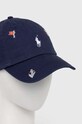 Polo Ralph Lauren czapka z daszkiem bawełniana 710900266 granatowy SS23