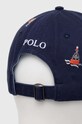 Akcesoria Polo Ralph Lauren czapka z daszkiem bawełniana 710900266 granatowy