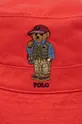 Βαμβακερό καπέλο Polo Ralph Lauren κόκκινο