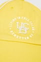 United Colors of Benetton czapka z daszkiem bawełniana 6G1PUA00G.60D żółty SS23
