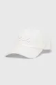 biały United Colors of Benetton czapka z daszkiem bawełniana Męski