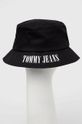 Tommy Jeans kapelusz bawełniany czarny