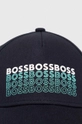 Бавовняна бейсболка BOSS BOSS GREEN темно-синій