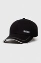 Хлопковая кепка BOSS BOSS GREEN хлопок чёрный 50492716