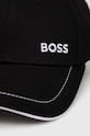 Бавовняна бейсболка BOSS BOSS GREEN 50492716 чорний AA00