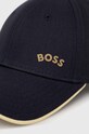 Аксесуари Бавовняна бейсболка BOSS BOSS GREEN 50492741 темно-синій