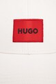 HUGO czapka z daszkiem bawełniana 50492745 biały AA00
