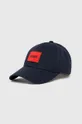 σκούρο μπλε Βαμβακερό καπέλο του μπέιζμπολ HUGO Ανδρικά