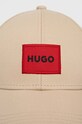 Bavlněná baseballová čepice HUGO 50492745 béžová AA00