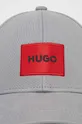 Βαμβακερό καπέλο του μπέιζμπολ HUGO γκρί