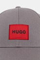 Bavlněná baseballová čepice HUGO 50492745 šedá AA00