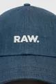 G-Star Raw czapka z daszkiem bawełniana niebieski